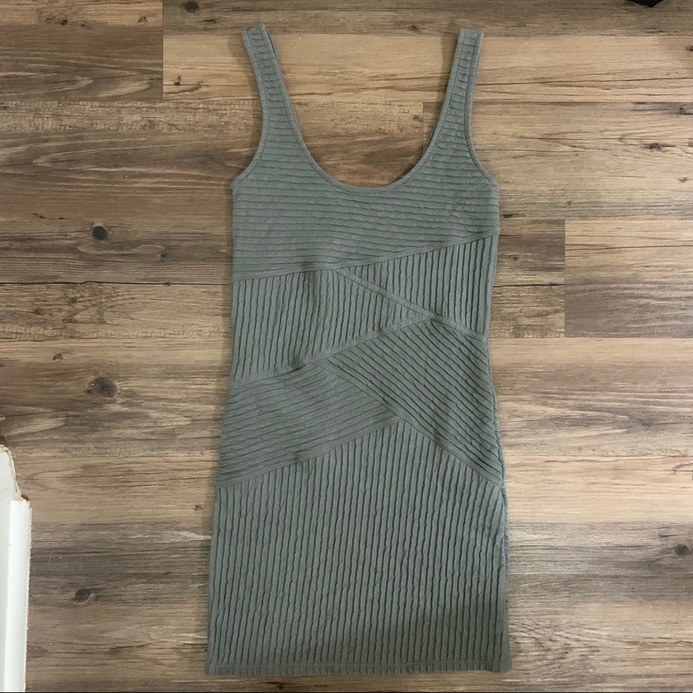 Free People Gray Bandage Bodycon Dress Size Medium - Picture 7 of 8